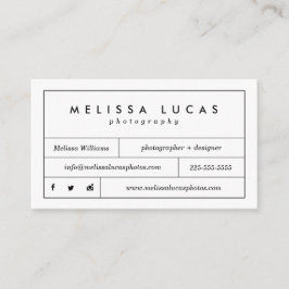 Tarjetas de visita blancas elegantes mínimas de la