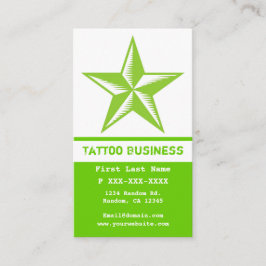 Tarjetas de visita blancas verdes claras de la