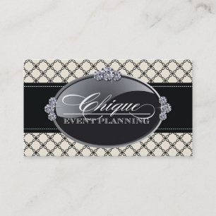 Tarjetas de visita blancos y negros con clase