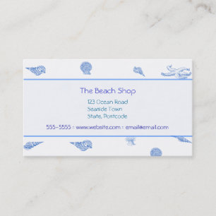 Tarjetas de visita Blue Beach Seasheles