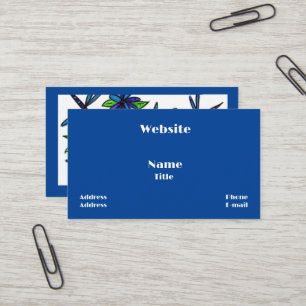 Tarjetas de visita Blue Dragonflies