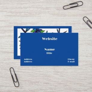 Tarjetas de visita Blue Dragonflies