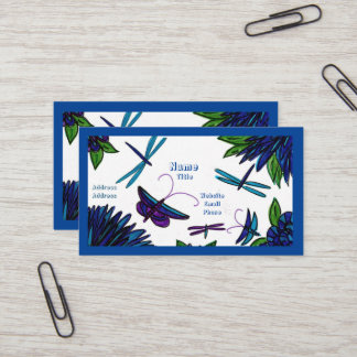 Tarjetas de visita Blue Garden