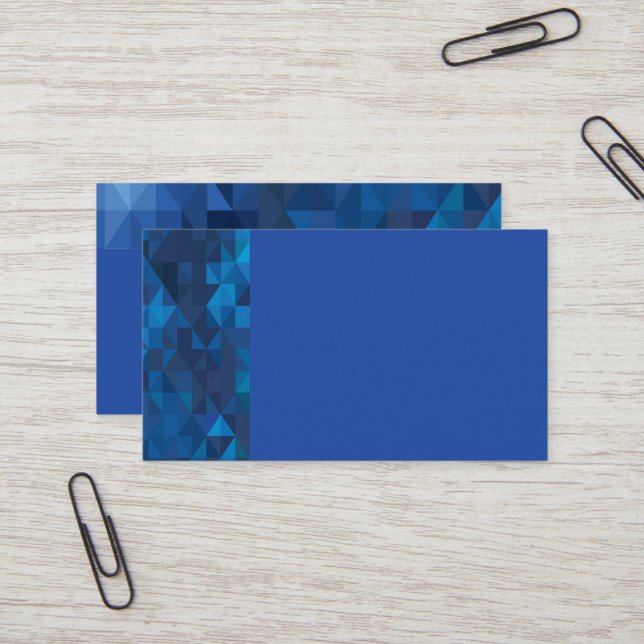 Tarjetas de visita Blue Geométrica Prisma (Anverso/Reverso In Situ)