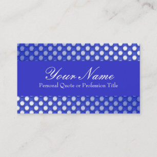 Tarjetas de visita Blue Jelly Polka Dot