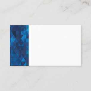 Tarjetas de visita Blue/White Geometría Prisma