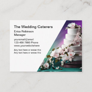 Tarjetas de visita boda Bakery Caterer