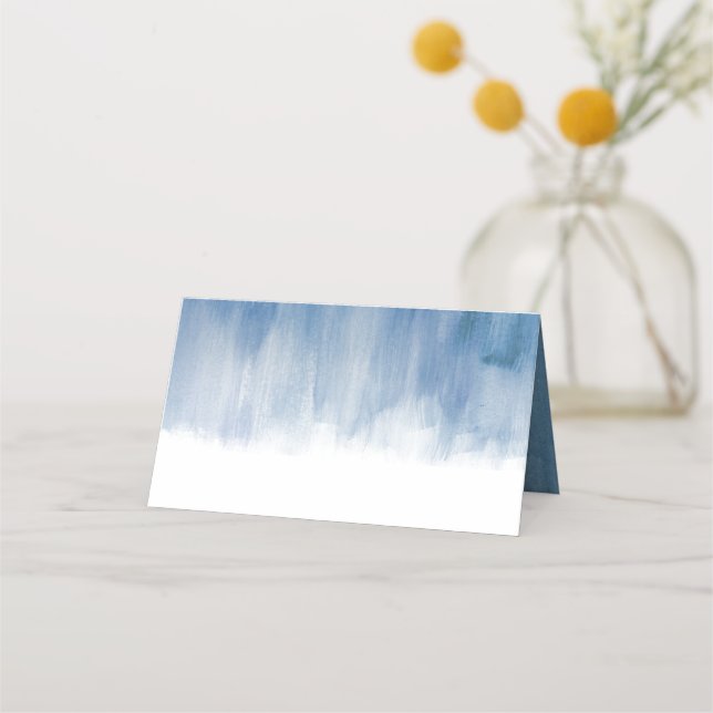 Tarjetas de visita boda pintadas con arte gris mod (Reverso)