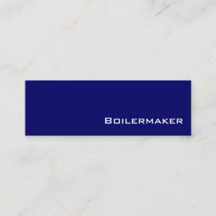 Tarjetas de visita Boilermaker blancas de la marin