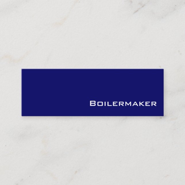 Tarjetas de visita Boilermaker blancas de la marin (Anverso)