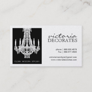 Tarjetas de visita bonitas de la lámpara