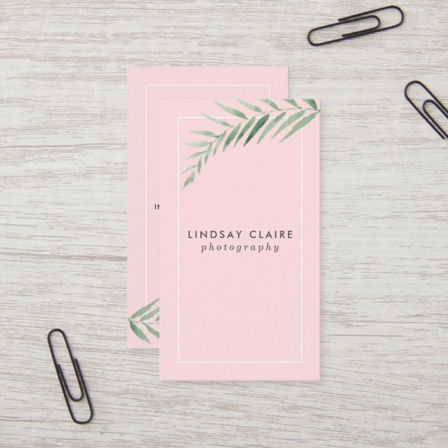 Tarjetas de visita botánicas de Rubor (Anverso/Reverso In Situ)