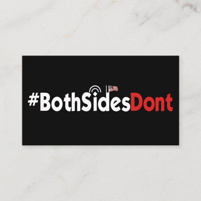 Tarjetas de visita - #BothSidesDont (Anverso)