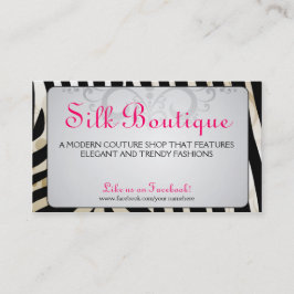 Tarjetas de visita Boutique-Con clase del Flourish