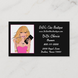 Tarjetas de visita Boutique Fashion and Gems
