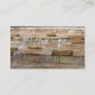 Tarjetas de visita Brick Waterfall