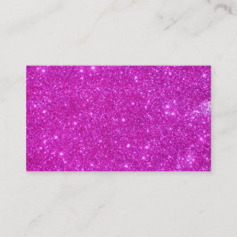 Tarjetas de visita brillantes del purpurina rosado