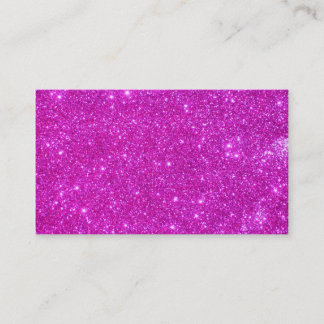 Tarjetas de visita brillantes del purpurina rosado