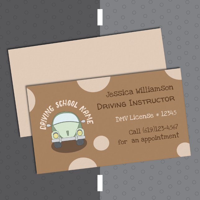 Tarjetas de visita Brown Instructor de la Escuela  (Subido por el creador)