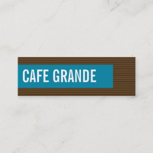 tarjetas de visita > cafe grande [chocolate :turqu