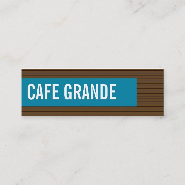 tarjetas de visita > cafe grande [chocolate :turqu (Anverso)