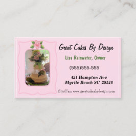 Tarjetas de visita Cake Baker