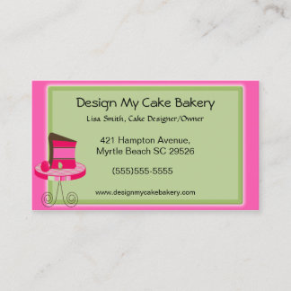 Tarjetas de visita Cake Baker
