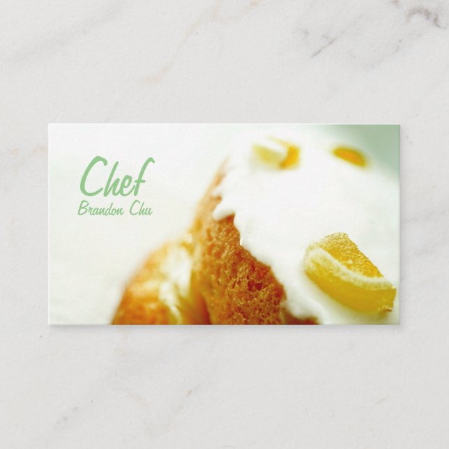 Tarjetas de visita Cake Chef (Anverso)