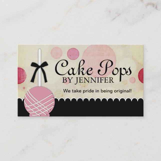 Tarjetas de visita Cake Pops (Anverso)