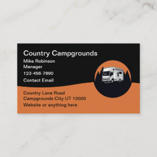 Tarjetas de visita Campamentos Holiday Park