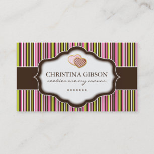 Tarjetas de visita caprichosas de la panadería