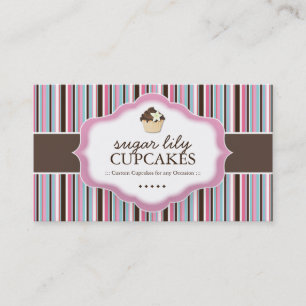 Tarjetas de visita caprichosas de la panadería