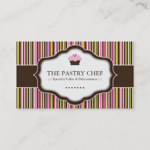 Tarjetas de visita caprichosas de la panadería