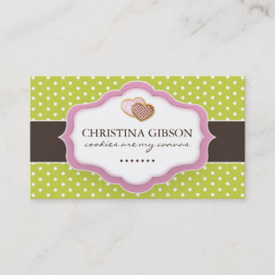Tarjetas de visita caprichosas de la panadería