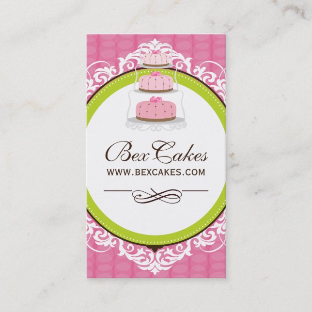 Tarjetas de visita caprichosas de la panadería (Anverso)