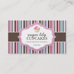 Tarjetas de visita caprichosas de la panadería