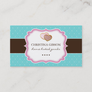 Tarjetas de visita caprichosas de la panadería
