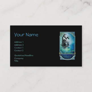 Tarjetas de visita caprichosas de la sirena