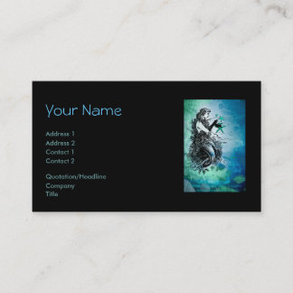 Tarjetas de visita caprichosas de la sirena
