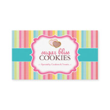 Tarjetas de visita caprichosas de las galletas