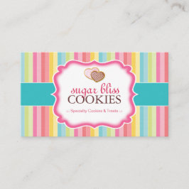 Tarjetas de visita caprichosas de las galletas