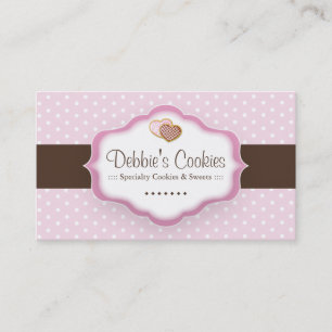 Tarjetas de visita caprichosas de las galletas