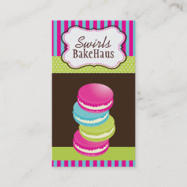 Tarjetas de visita caprichosas de Macarons de la