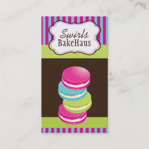 Tarjetas de visita caprichosas de Macarons de la