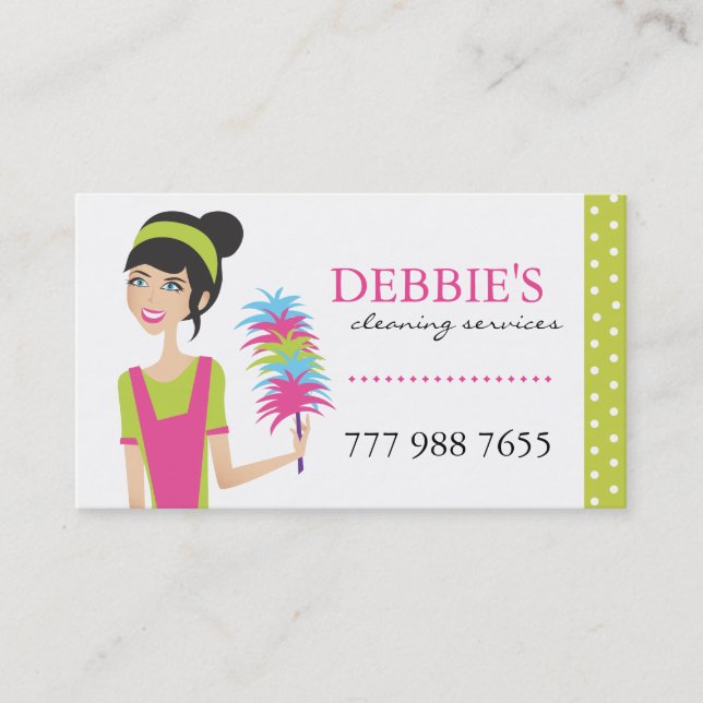 Tarjetas de visita caprichosas de servicios de la (Anverso)