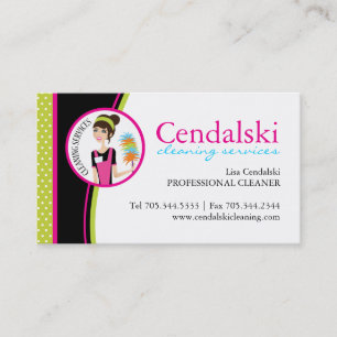 Tarjetas de visita caprichosas de servicios de la