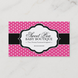 Tarjetas de visita caprichosas del boutique