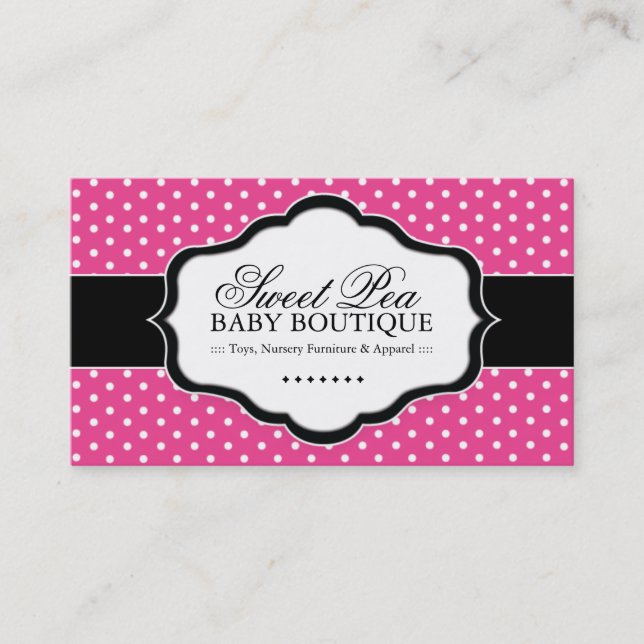 Tarjetas de visita caprichosas del boutique (Anverso)