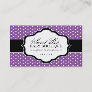 Tarjetas de visita caprichosas del boutique del