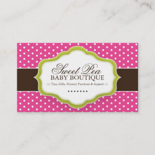 Tarjetas de visita caprichosas del boutique del